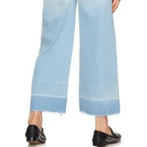 1.state  One State High Waist Corsica Wash Wide Crop Baggy Jeans Size 24 NWT - Picture 3 of 11